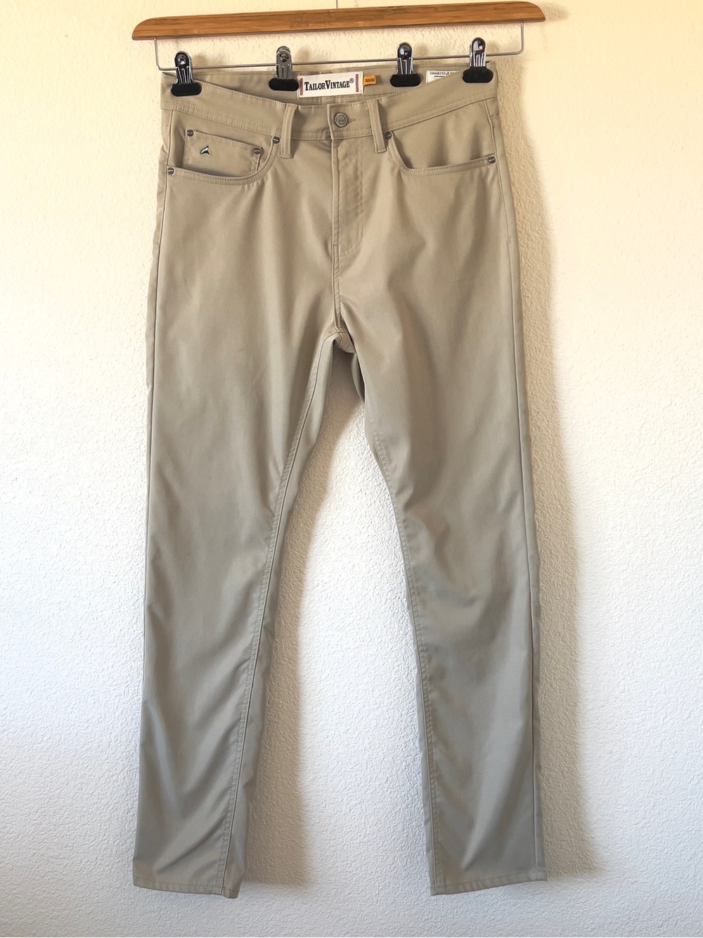 Tailor Vintage Canaan Slim Fit Beige Khaki Men’s Pants 32x32